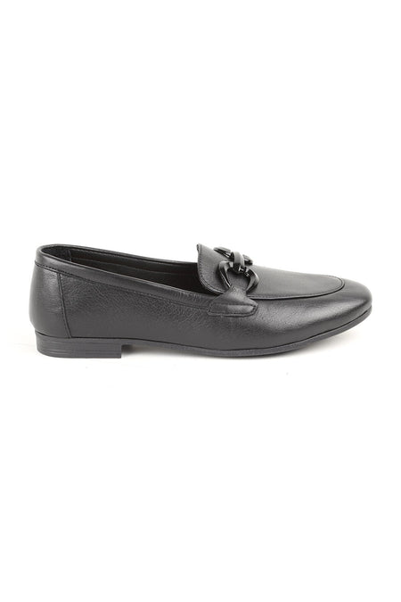 L081.24201 Genuine Leather Elegant Buckle Thermo Sole Flat Women's Casual Loafer Shoes - MALLTURK