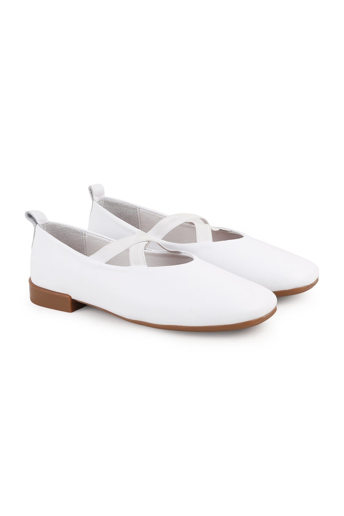 L081.25602 Genuine Leather Flexible Tpu Sole Women's Casual Loafers and Ballet Shoes - MALLTURK