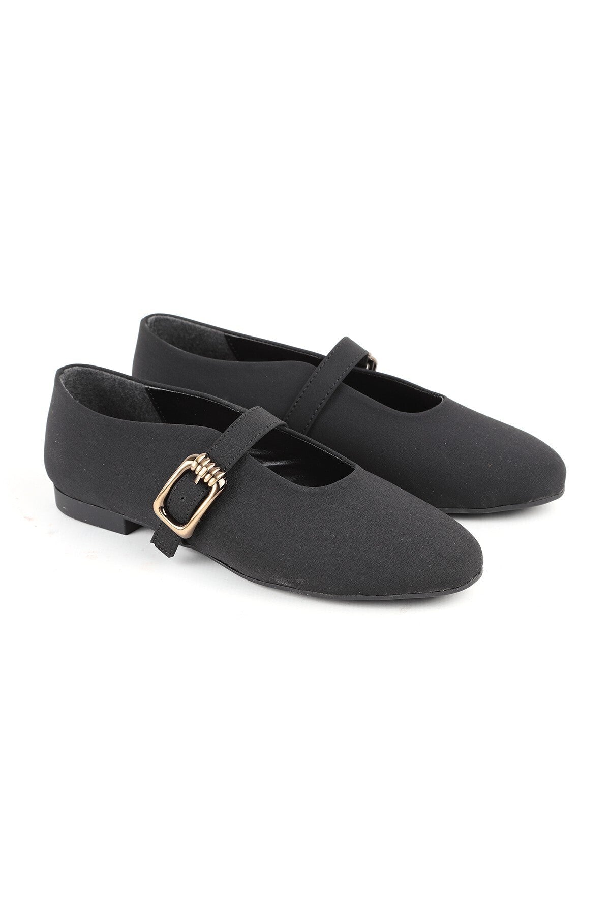 L085.K502 Genuine Nubuck Leather Buckle Mary Jane Flexible Tpu Sole Women's Casual Shoes - MALLTURK