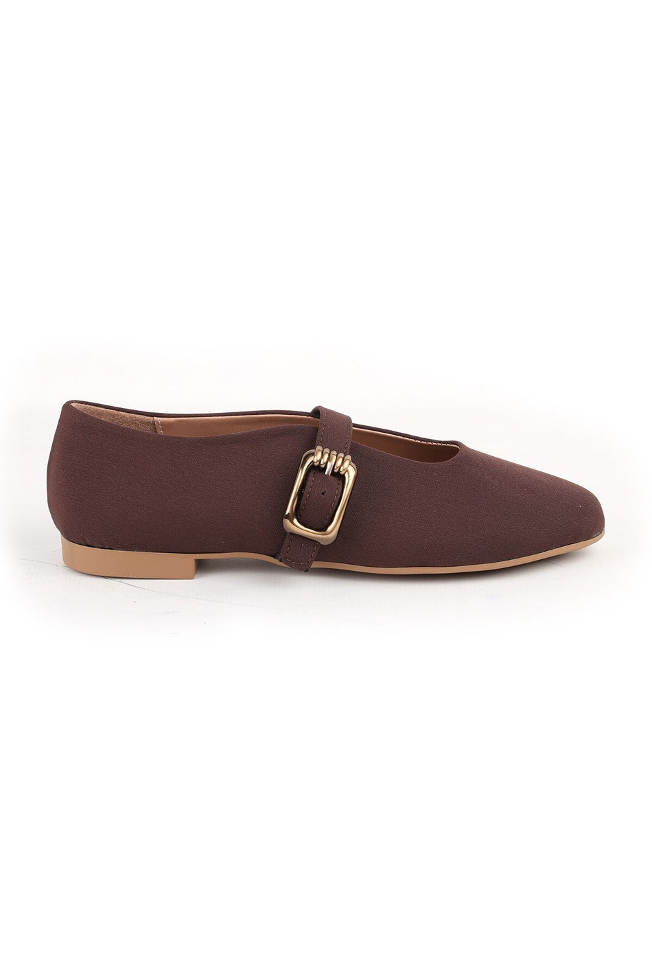 L085.K502 Genuine Nubuck Leather Buckle Mary Jane Flexible Tpu Sole Women's Casual Shoes - MALLTURK