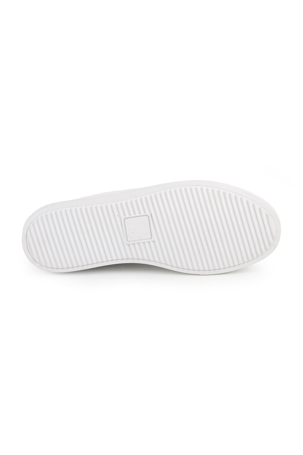 L086.901 Hakiki Deri Baskılı Kauçuk Taban Aksesuarlı Kadın Sneaker - MALLTURK