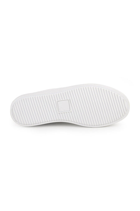 L086.901 Hakiki Deri Baskılı Kauçuk Taban Aksesuarlı Kadın Sneaker - MALLTURK