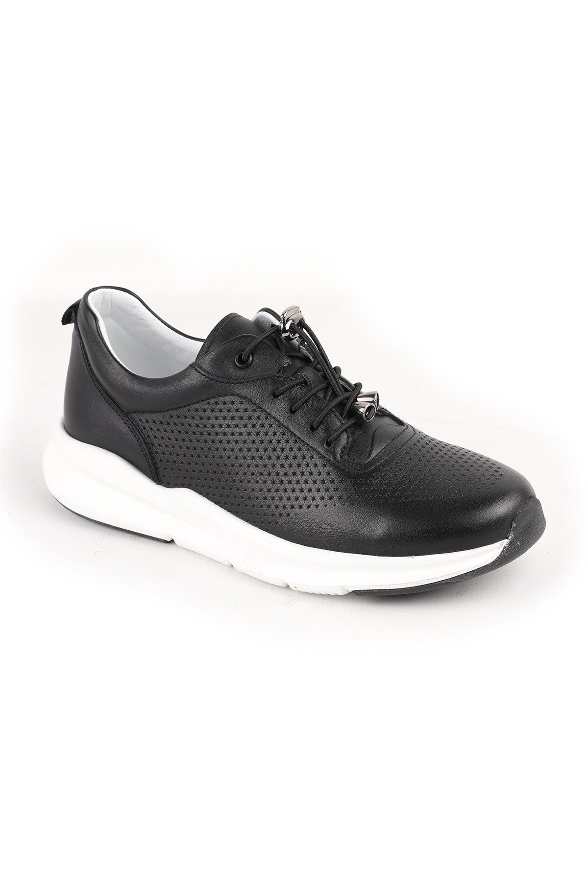 L10.2219 Hakiki Deri Baskılı Ultra Hafif Eva Taban Kadın Casual Sneaker Ayakkabı - MALLTURK