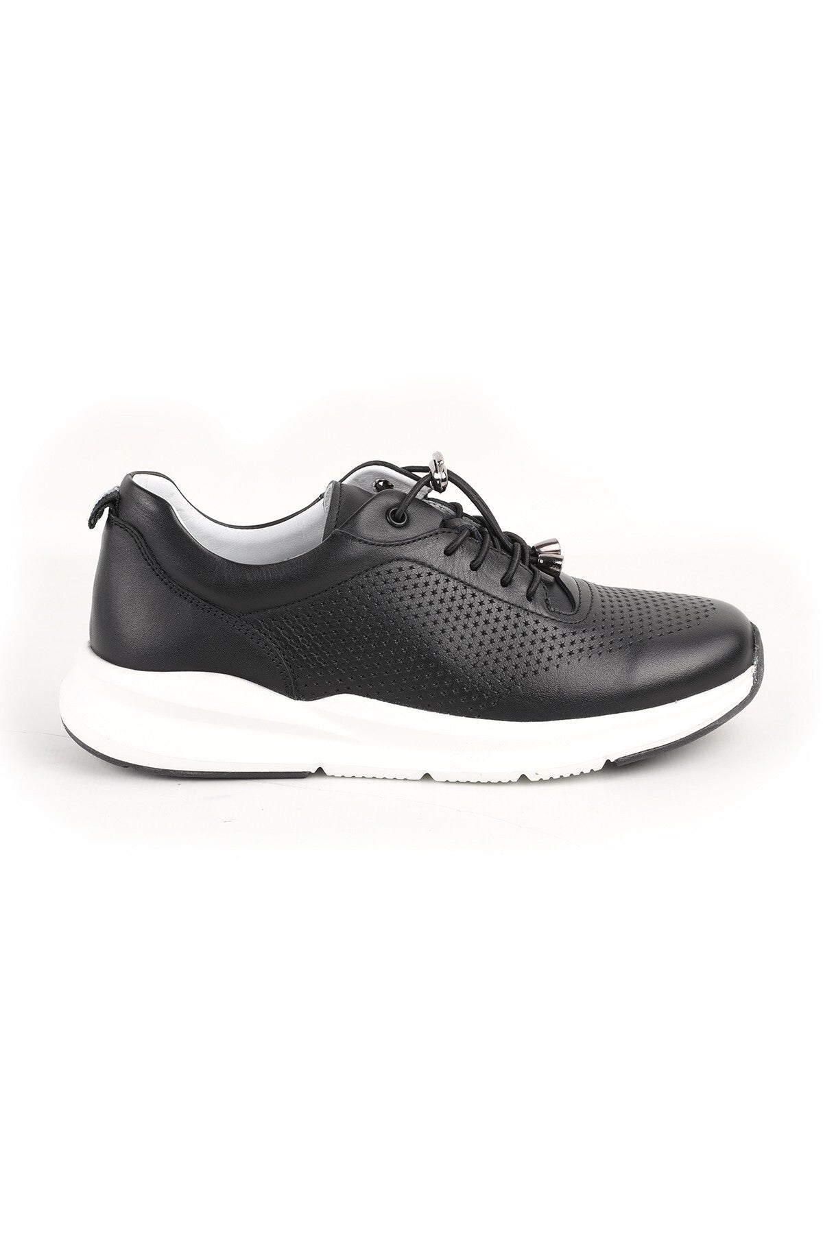 L10.2219 Hakiki Deri Baskılı Ultra Hafif Eva Taban Kadın Casual Sneaker Ayakkabı - MALLTURK