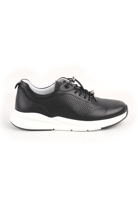 L10.2219 Hakiki Deri Baskılı Ultra Hafif Eva Taban Kadın Casual Sneaker Ayakkabı - MALLTURK