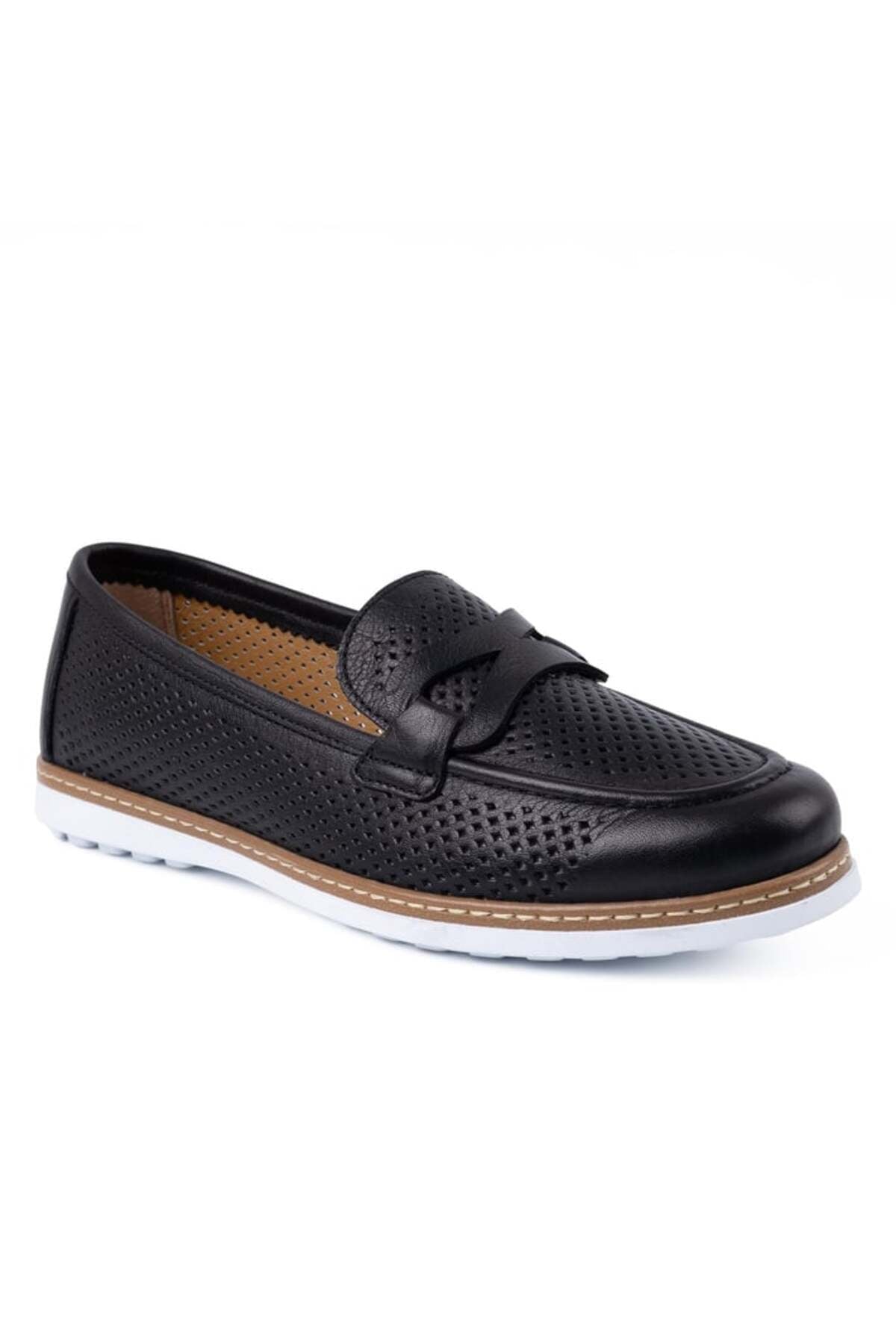 L10.2231 Women's Genuine Leather Poly Antique Printed Comfort Casual Shoes - MALLTURK