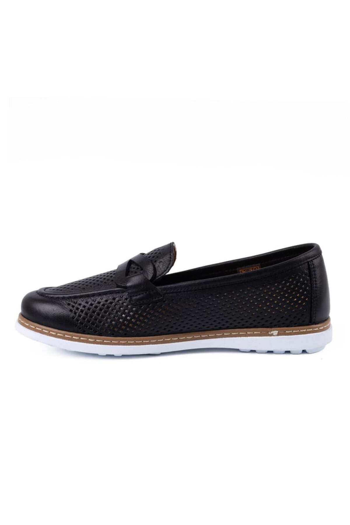 L10.2231 Women's Genuine Leather Poly Antique Printed Comfort Casual Shoes - MALLTURK
