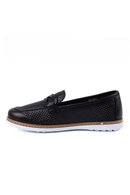 L10.2231 Women's Genuine Leather Poly Antique Printed Comfort Casual Shoes - MALLTURK