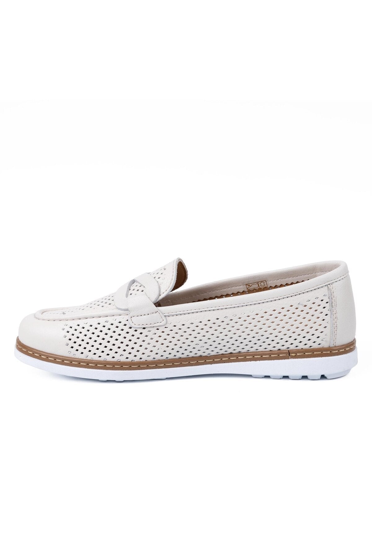 L10.2231 Women's Genuine Leather Poly Antique Printed Comfort Shoes - MALLTURK