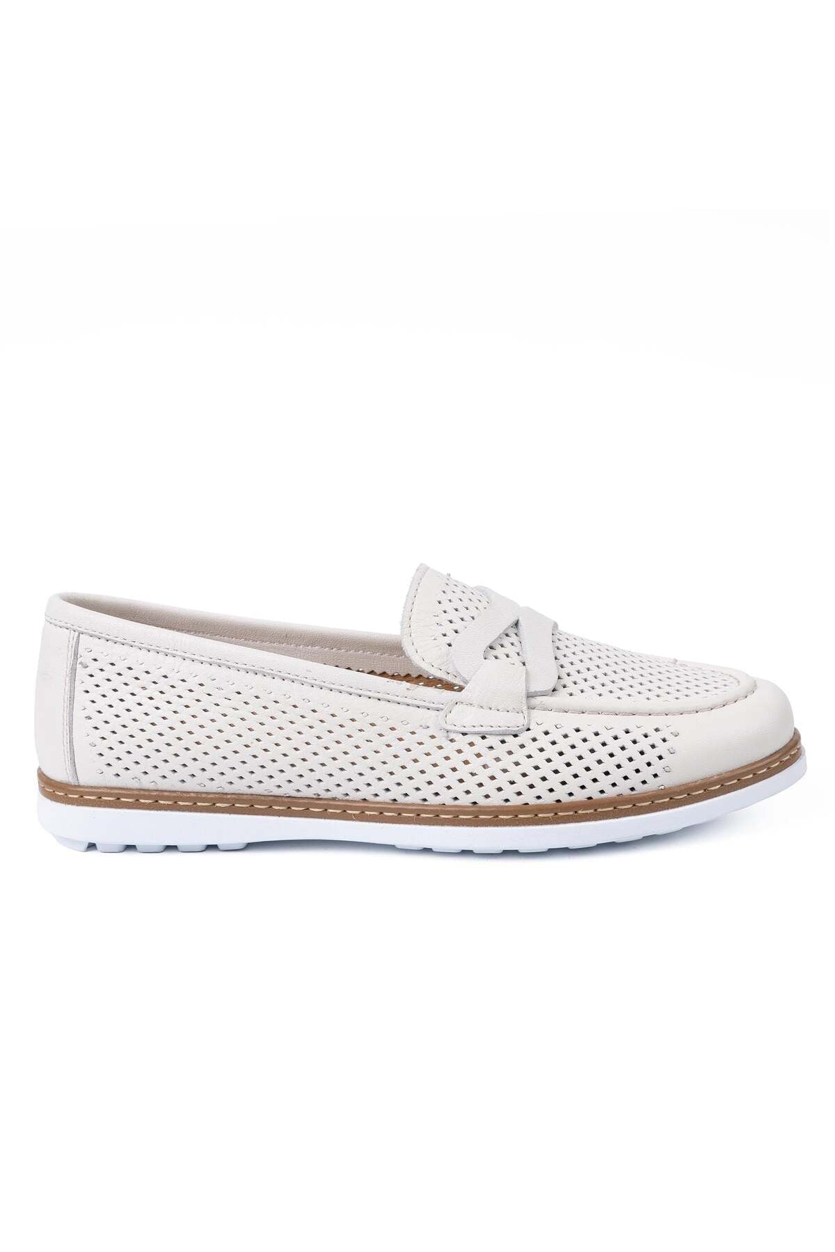 L10.2231 Women's Genuine Leather Poly Antique Printed Comfort Shoes - MALLTURK