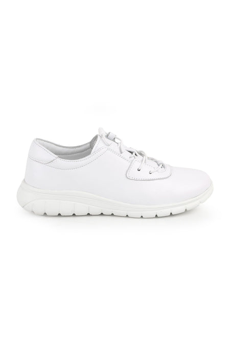 L10.2257 Genuine Leather Elastic Laced Ultra Light Eva Sole Women's Casual Shoes - MALLTURK