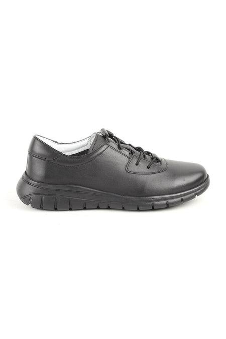 L10.2257 Genuine Leather Elastic Laced Ultra Light Eva Sole Women's Casual Shoes - MALLTURK