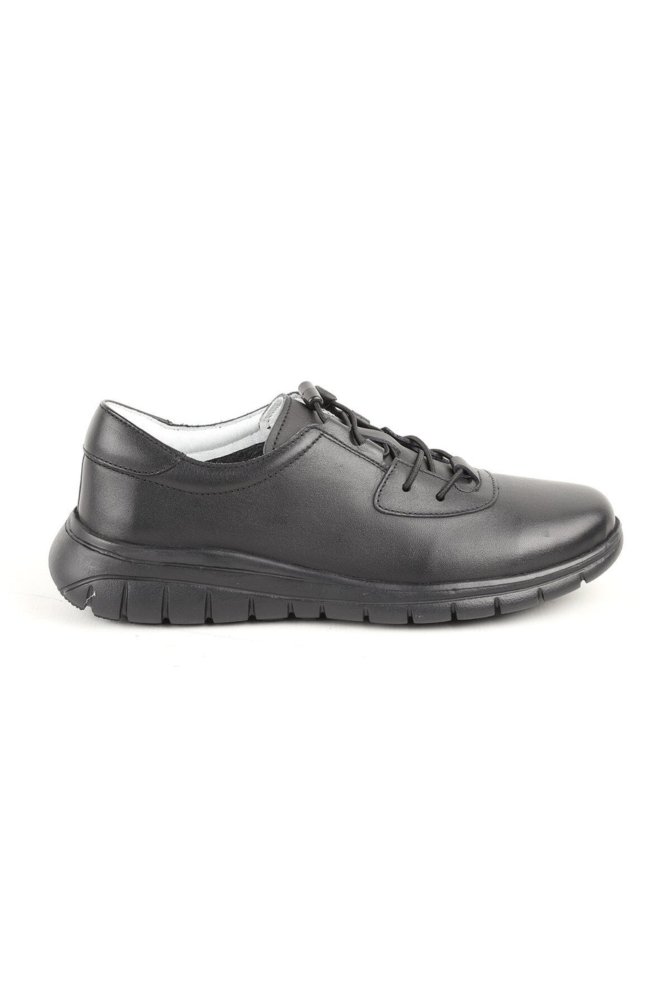 L10.2257 Genuine Leather Elastic Laced Ultra Light Eva Sole Women's Casual Shoes - MALLTURK