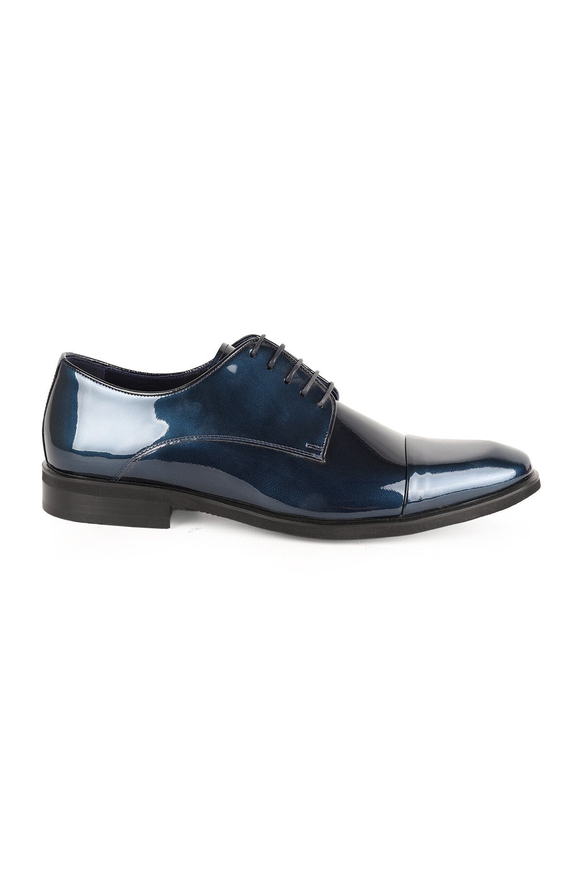 L2474 Men's Genuine Patent Leather Laser Embellished Lightweight Eva Sole Classic Groom's Shoes - MALLTURK