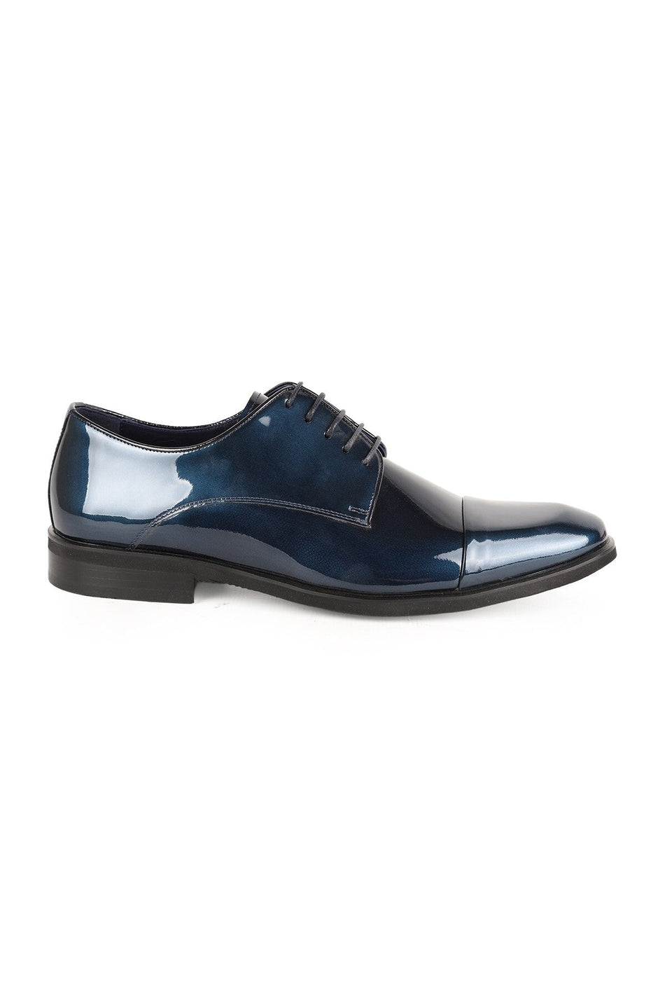 L2474 Men's Genuine Patent Leather Laser Embellished Lightweight Eva Sole Classic Groom's Shoes - MALLTURK