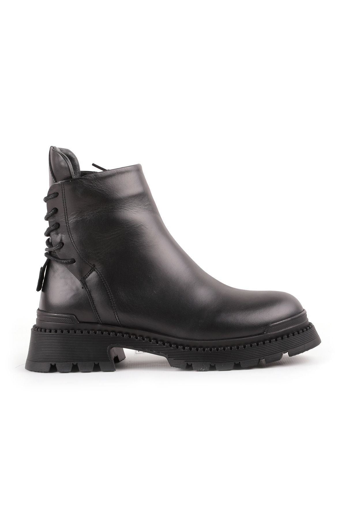 L27.10003 Women's Leather Boots Black - MALLTURK