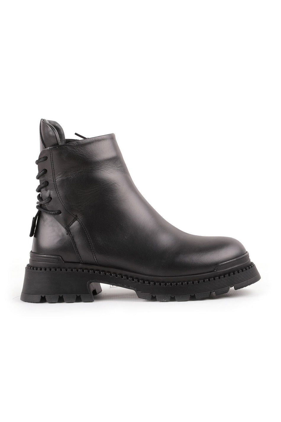 L27.10003 Women's Leather Boots Black - MALLTURK