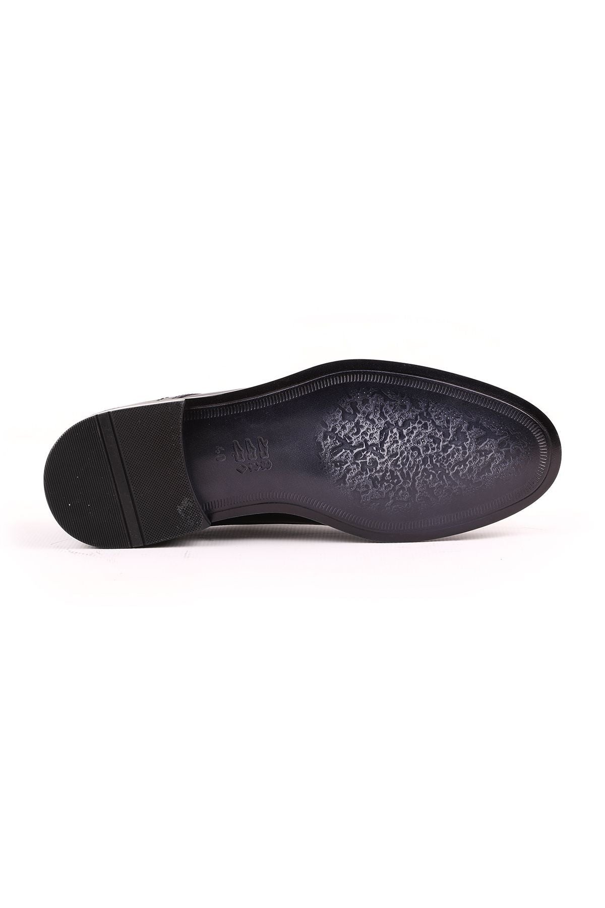 L3563 Classic Men's Shoes Black - MALLTURK