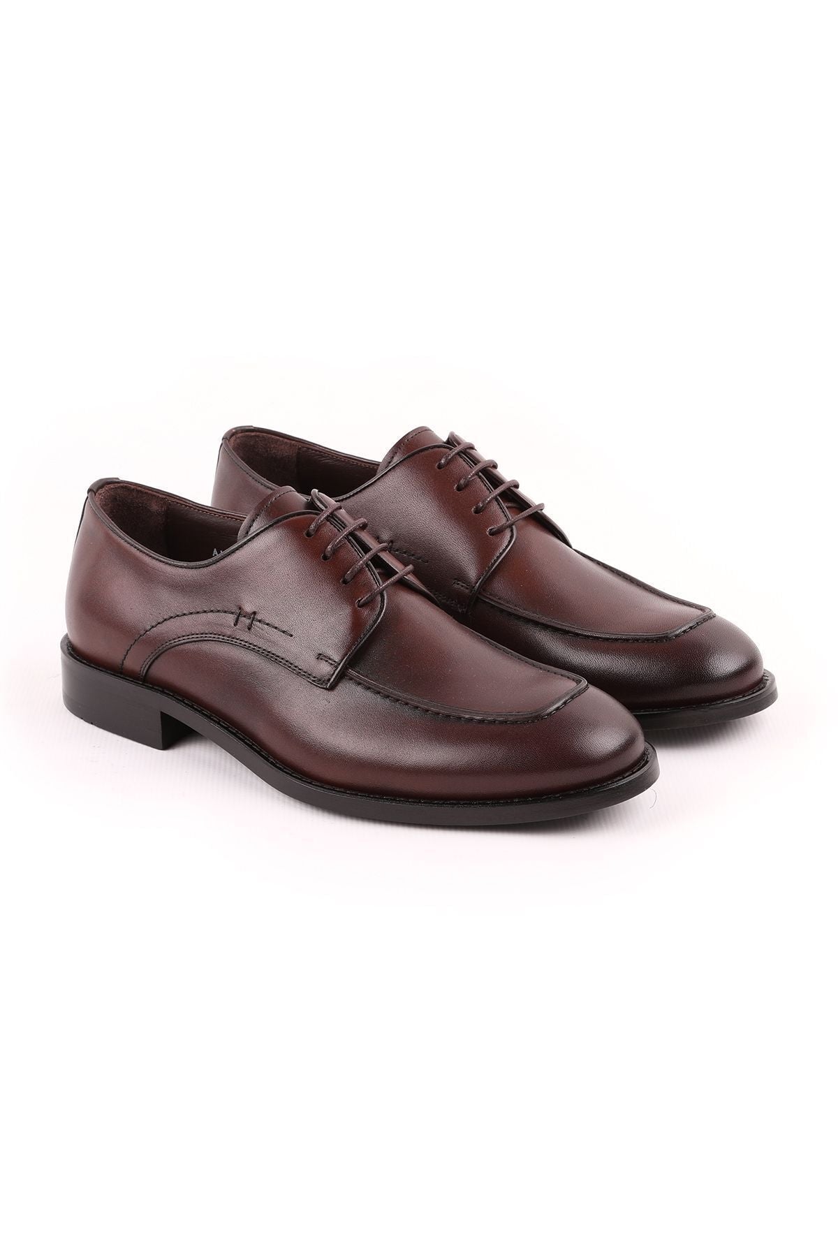 L3563 Classic Men's Shoes Brown - MALLTURK