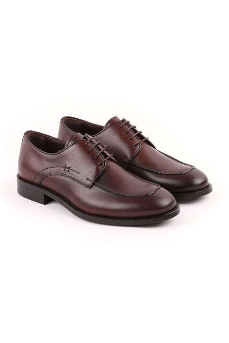 L3563 Classic Men's Shoes Brown - MALLTURK
