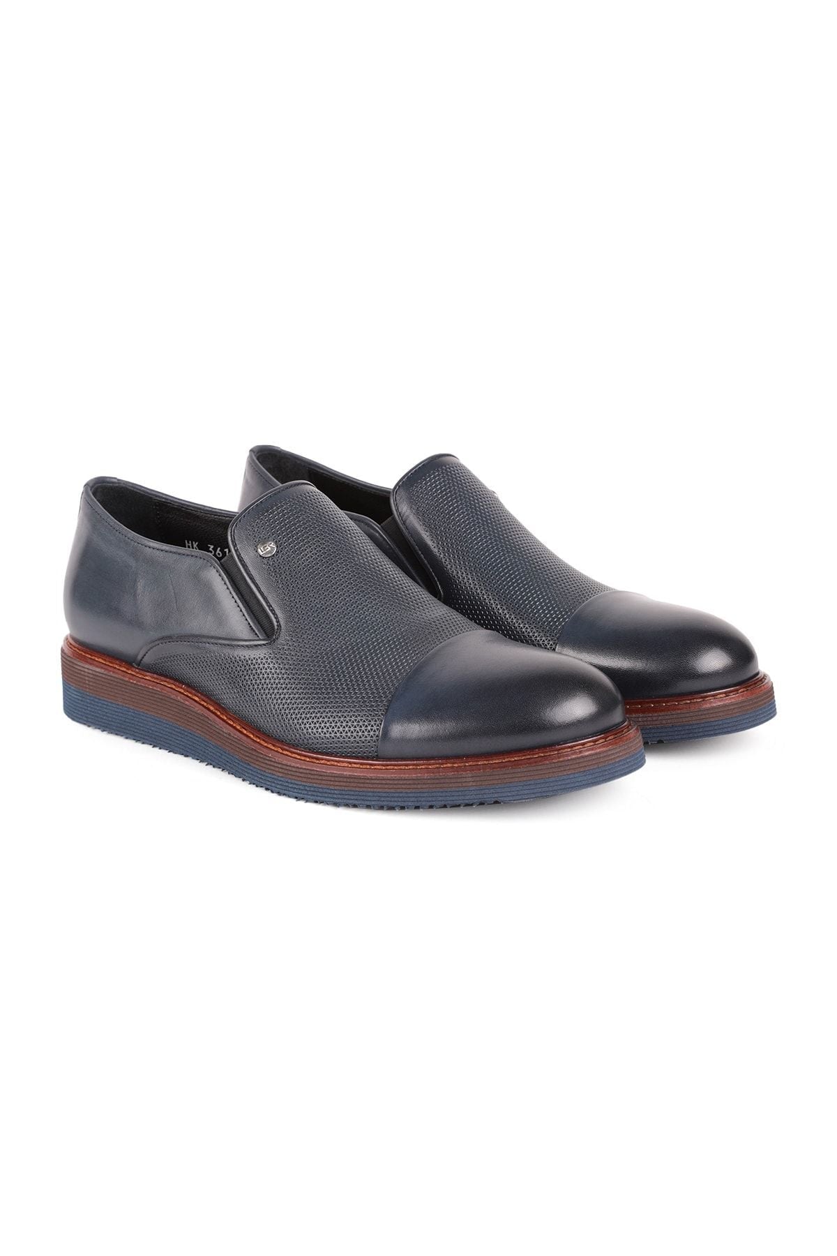 L3614 Casual Men's Shoes Navy Blue - MALLTURK