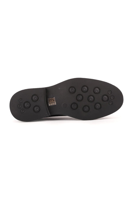 L3814 Open Leather Men's Casual Shoes Eva Black - MALLTURK