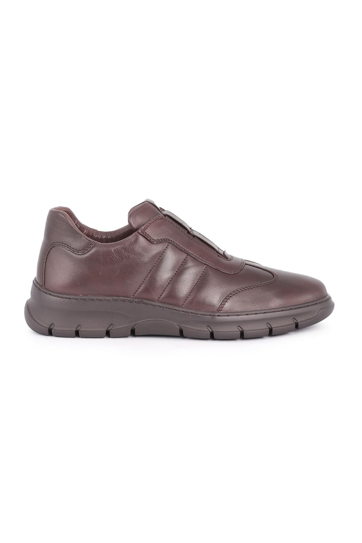L4523 Leather Men's Casual Shoes Brown - MALLTURK