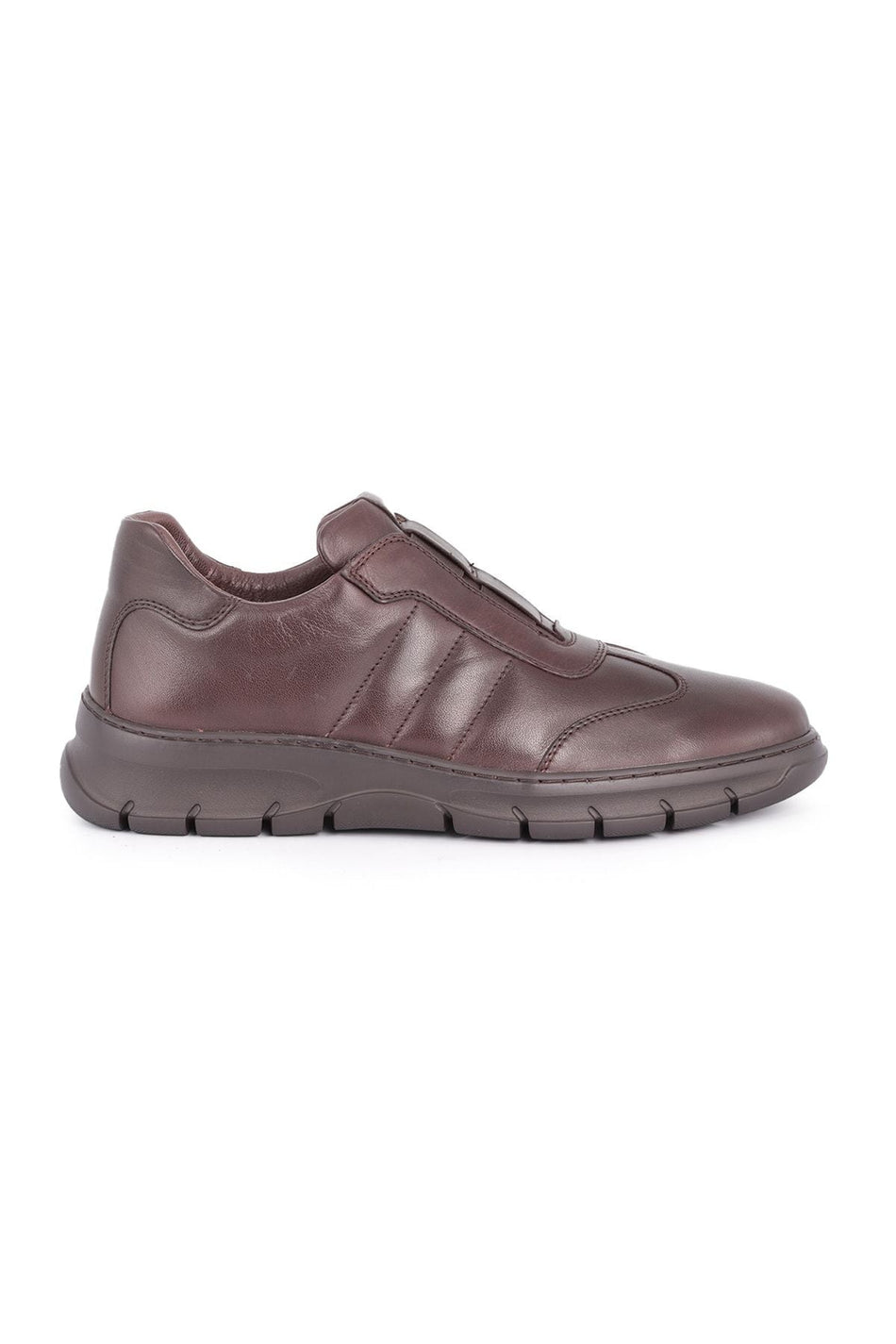 L4523 Leather Men's Casual Shoes Brown - MALLTURK
