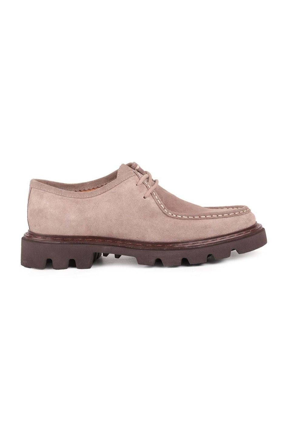 L4534 Suede Leather Men's Casual Shoes Taupe color - MALLTURK