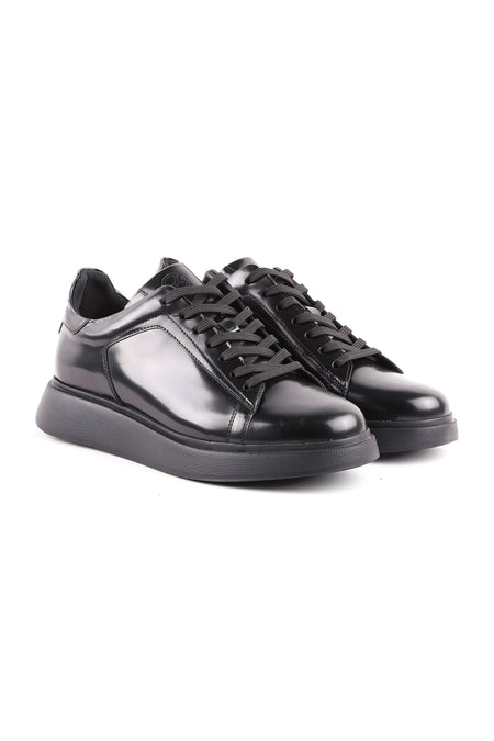 L4617 Men'S CASuAl ShoeS - Light LeAther, BlAck - MALLTURK