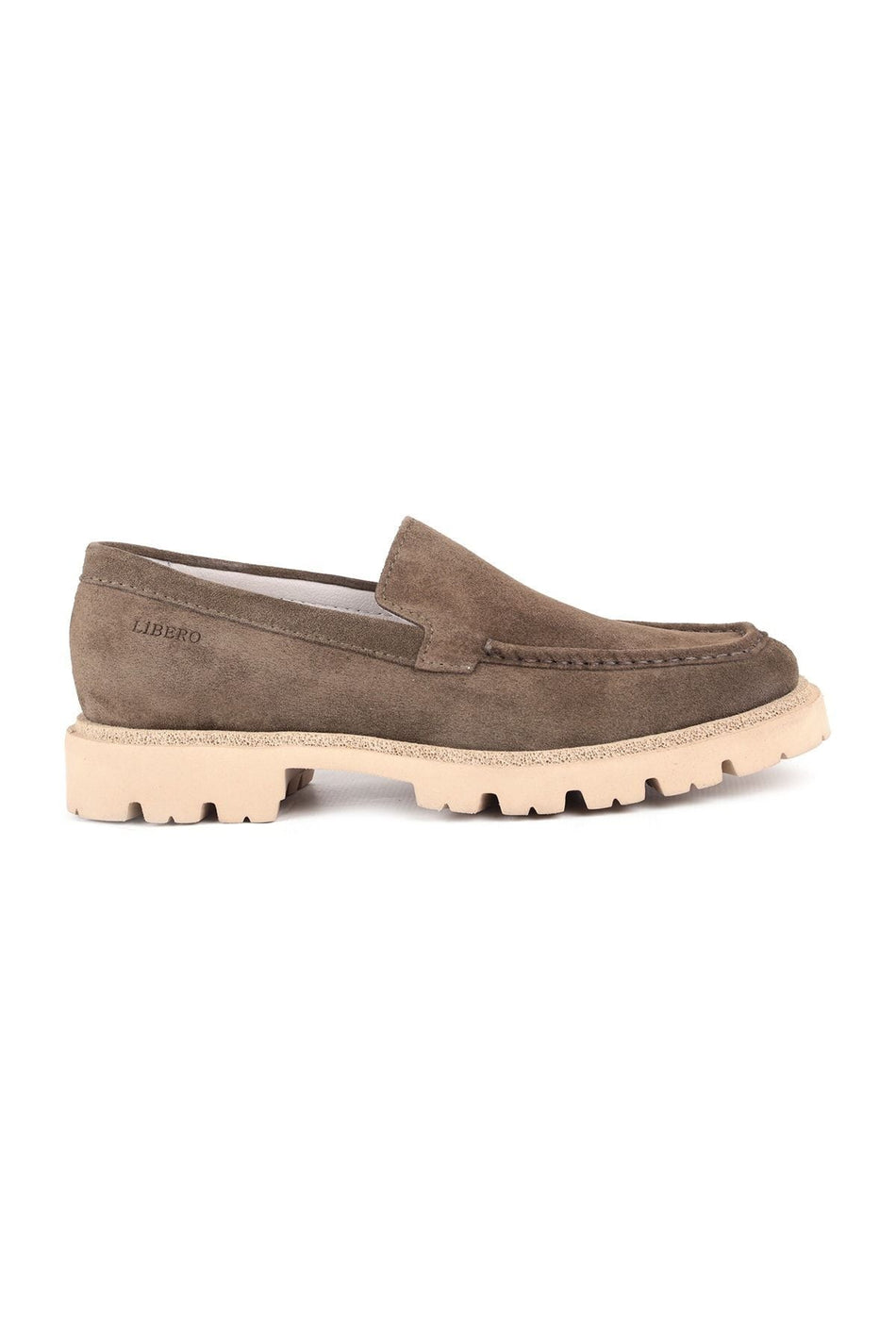 L4686 Suede Leather Men's Casual Shoes Khaki - MALLTURK