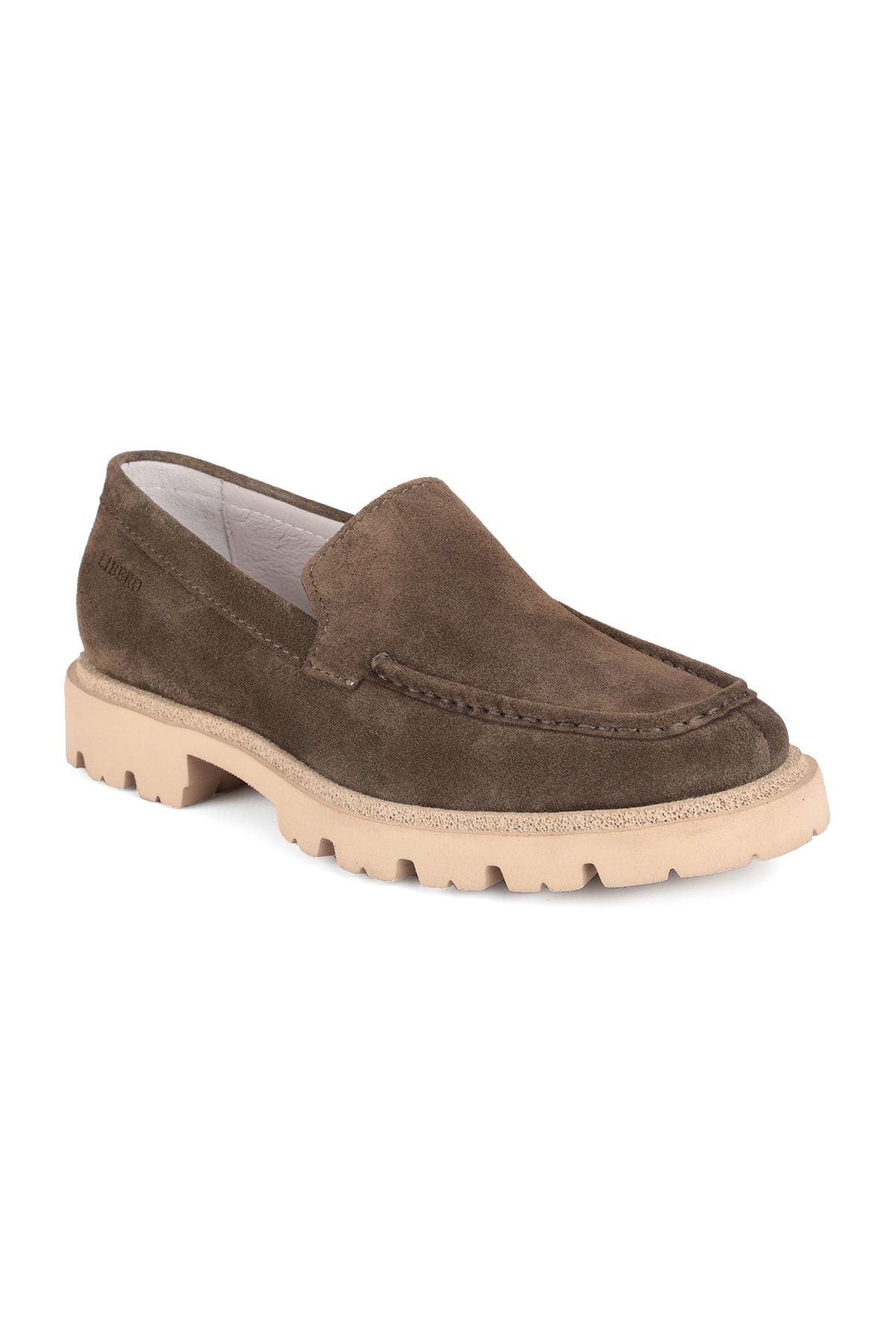 L4686 Suede Leather Men's Casual Shoes Khaki - MALLTURK