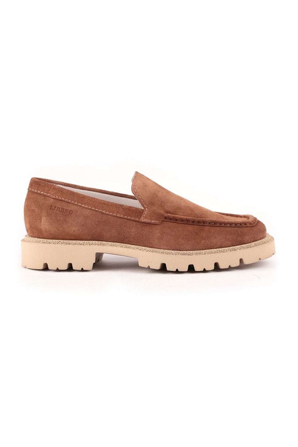 L4686 Suede Leather Men's Casual Shoes Light Tan - MALLTURK