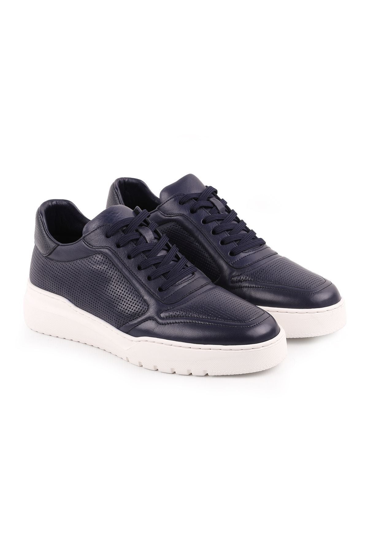 L4688 Casual Men's Shoes Navy Blue - MALLTURK