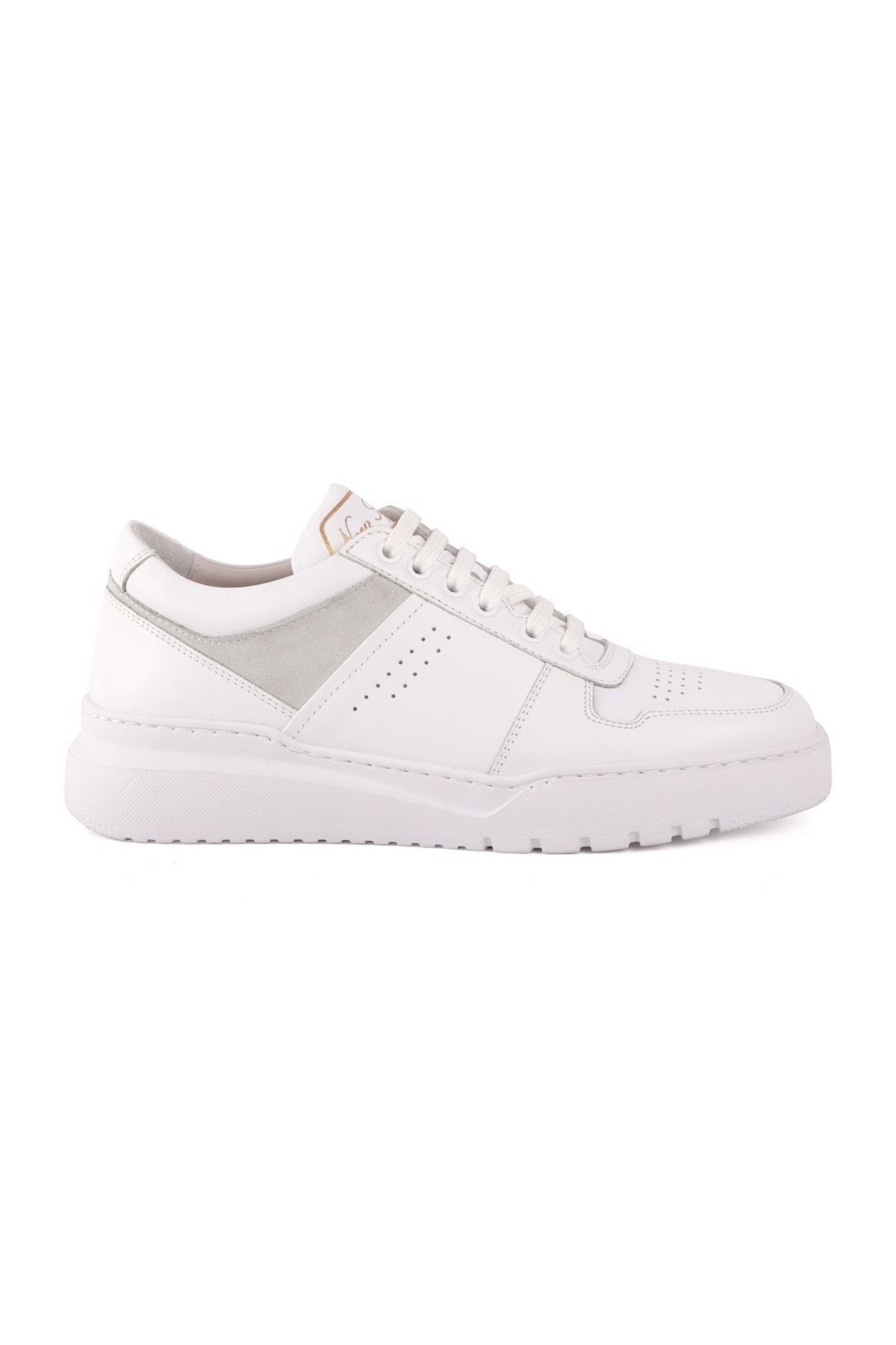 L4705 Leather Men's Casual Shoes White - MALLTURK