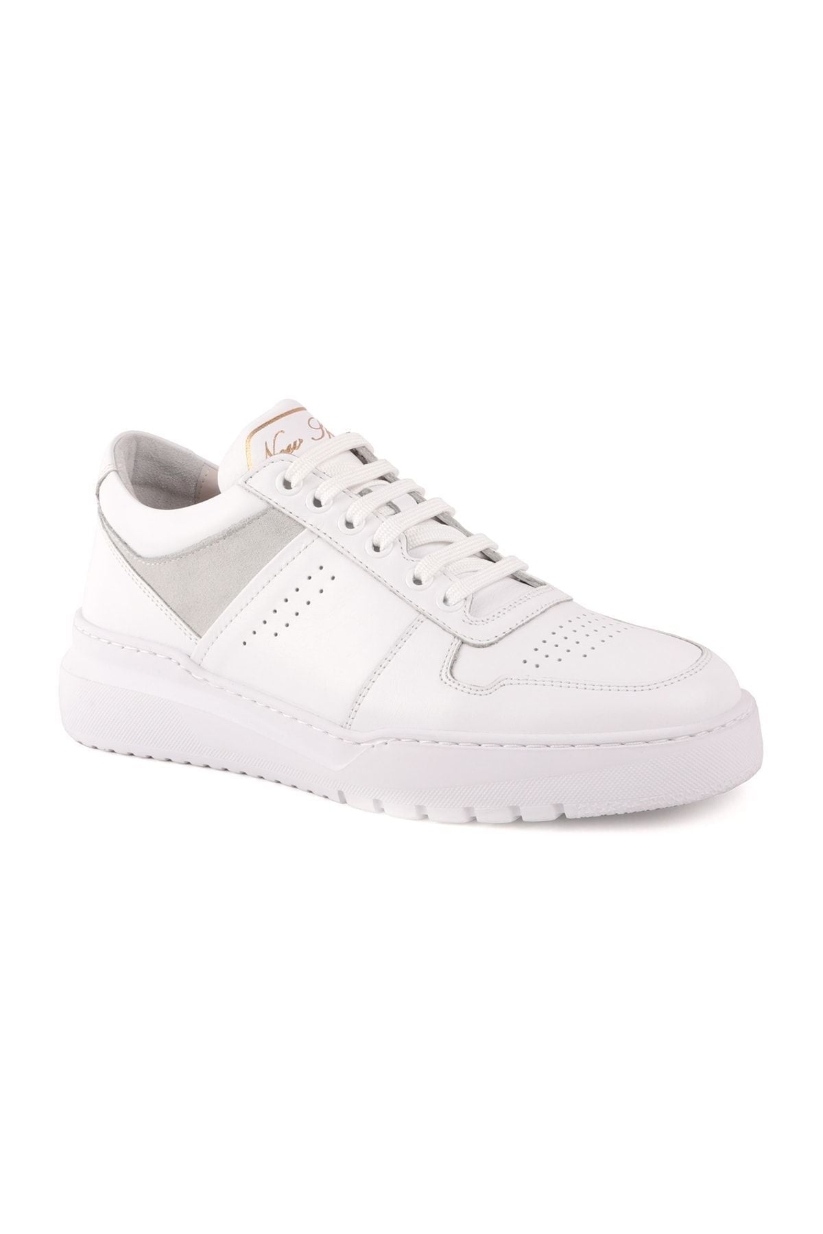 L4705 Leather Men's Casual Shoes White - MALLTURK