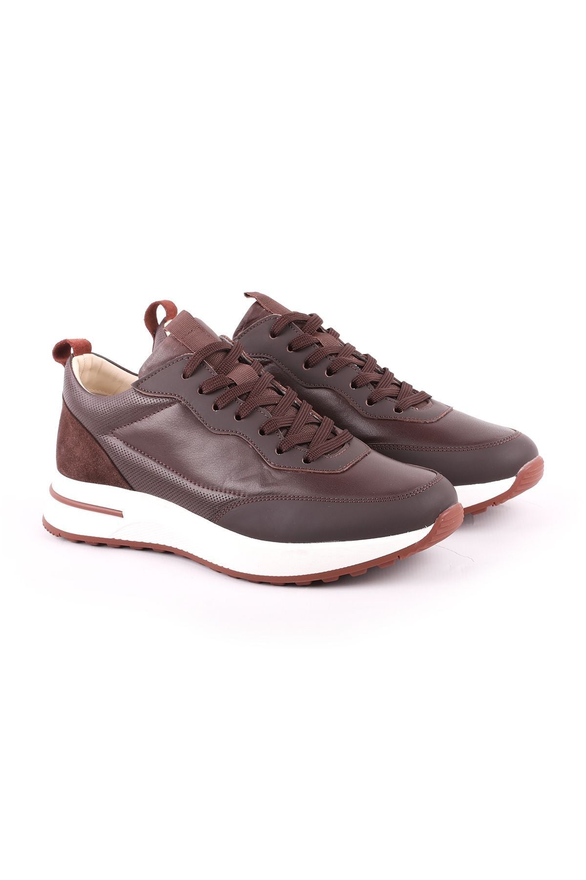 L4722 Casual Leather Men's Shoes Brown - MALLTURK