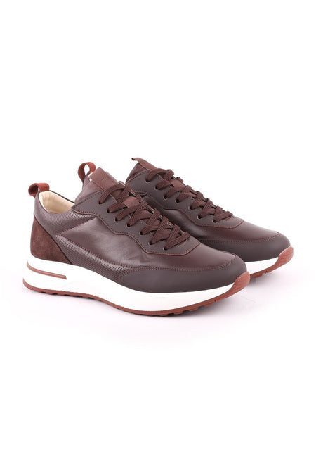 L4722 Casual Leather Men's Shoes Brown - MALLTURK
