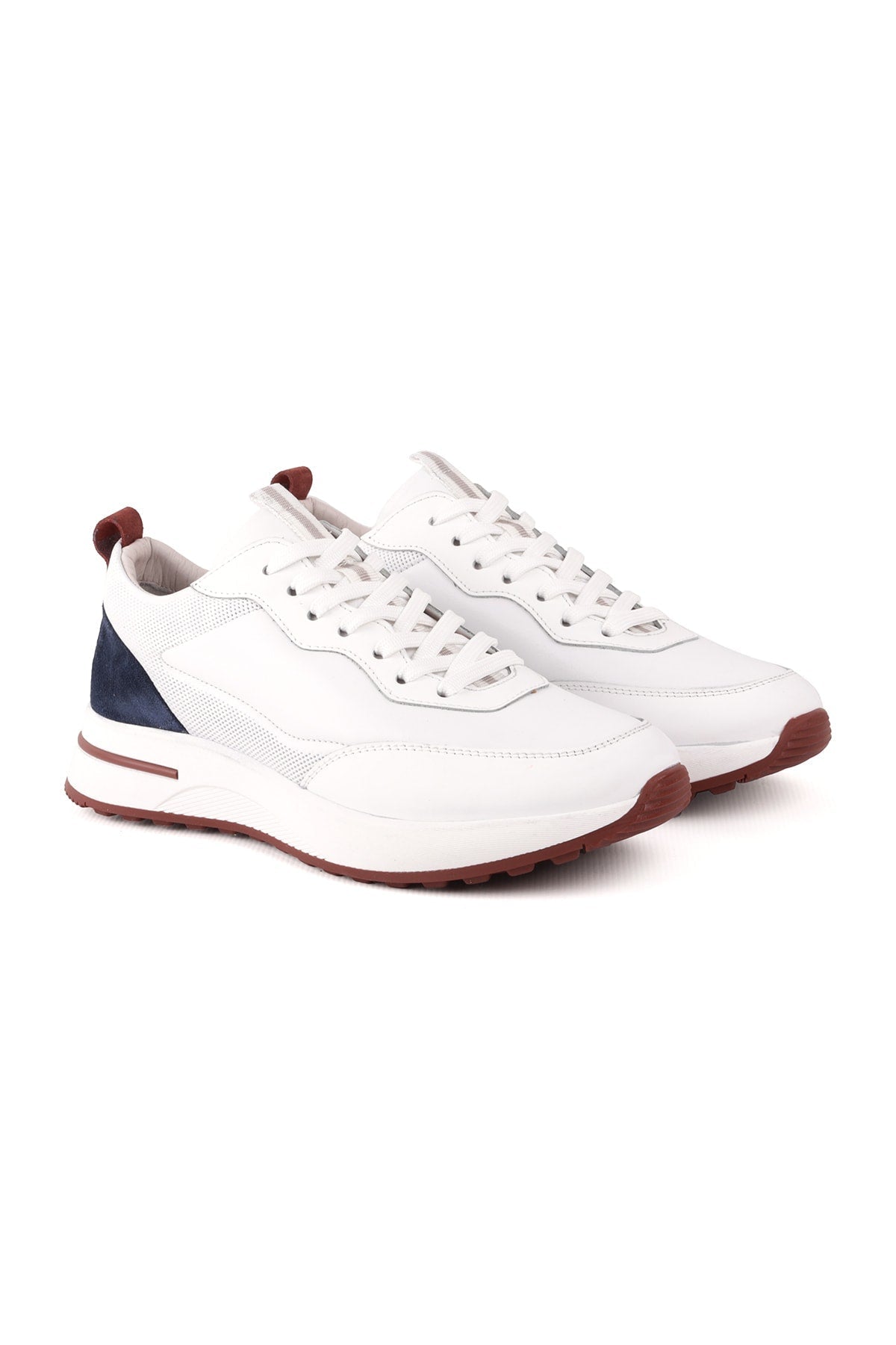 L4722 Men's Leather Casual Shoes White - MALLTURK