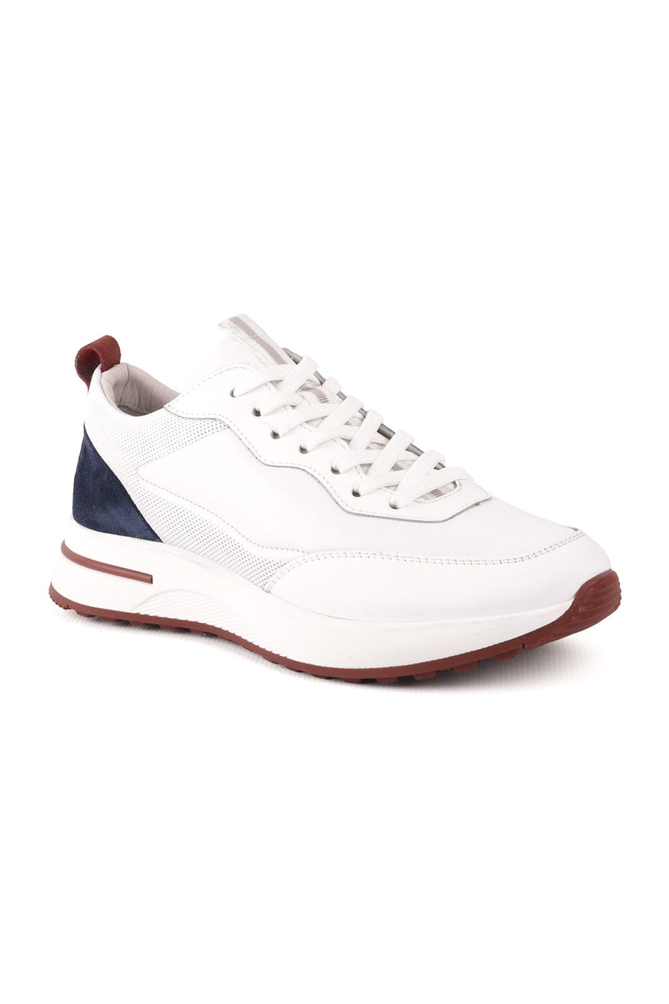 L4722 Men's Leather Casual Shoes White - MALLTURK