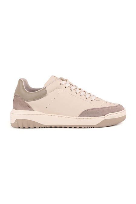 L4728 Leather Men's Casual Shoes BONE - MALLTURK