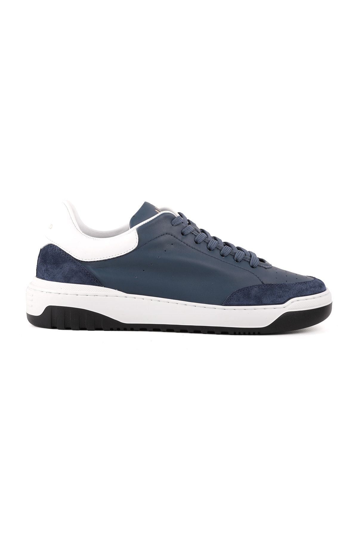 L4728 Leather Men's Casual Shoes Navy Blue - MALLTURK