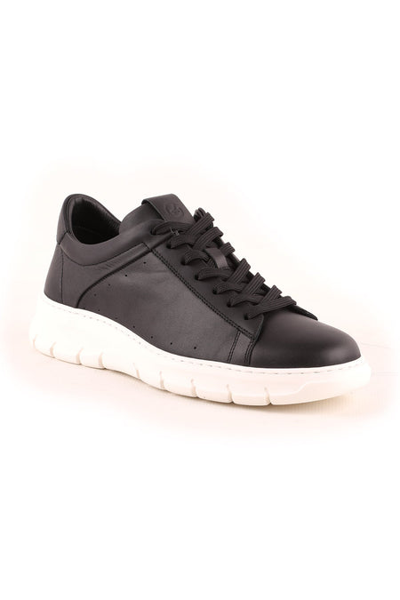 L4750 Men's Leather Casual Shoes Black - MALLTURK