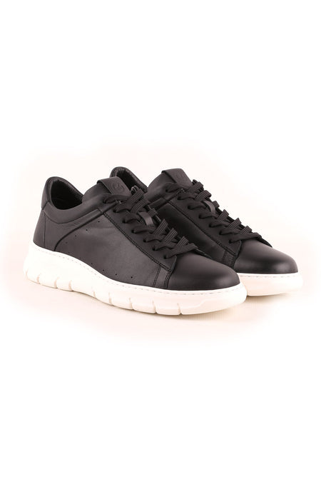 L4750 Men's Leather Casual Shoes Black - MALLTURK
