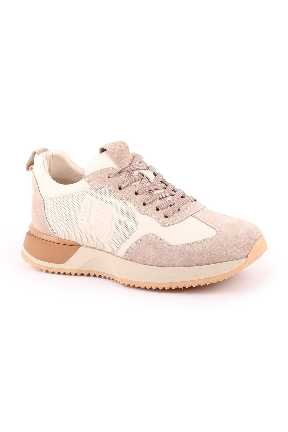 L4772-1 Men's Suede Leather Sneakers - Bone Beige - MALLTURK