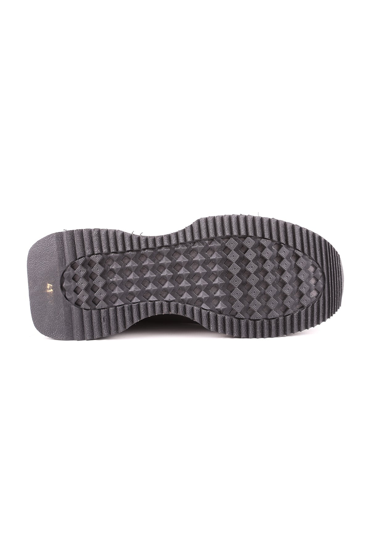 L4772-1 Suede Leather Men's Athletic Shoes BLACK - MALLTURK