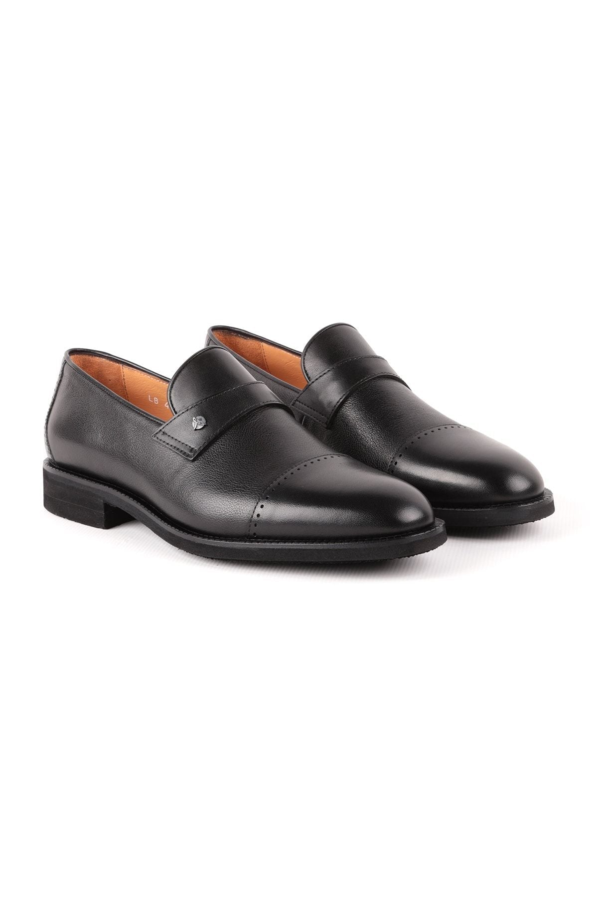 L4779 Leather Men's Classic Shoes Black - MALLTURK
