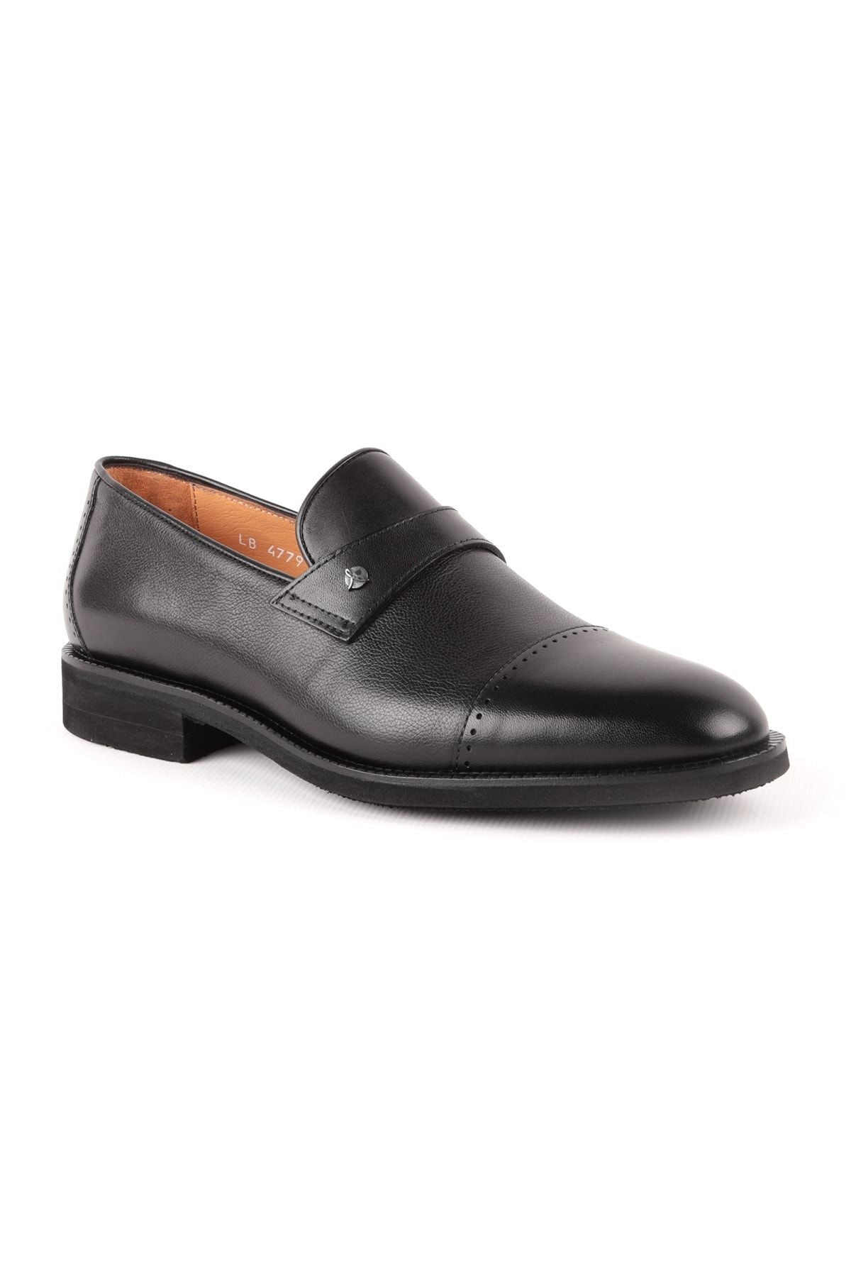 L4779 Leather Men's Classic Shoes Black - MALLTURK