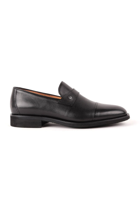L4779 Leather Men's Classic Shoes Black - MALLTURK