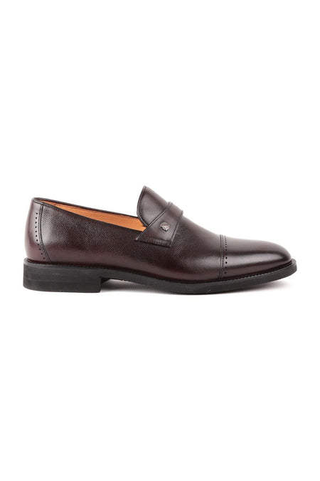 L4779 Leather Men's Classic Shoes Brown - MALLTURK